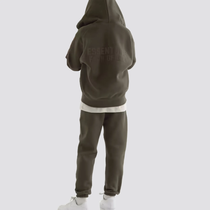 The Fear of God Essentials Kids Tracksuit Logo-Flocked Cotton is a stylish and comfortable tracksuit set for children. It is made by Fear of God, a luxury fashion brand known for its street-inspired and casual designs. The tracksuit is crafted from a soft and comfortable cotton material, and features a flocked logo on the chest and pant leg. The tracksuit includes a full-zip hoodie and pants with ribbed cuffs and hem for a snug fit. The tracksuit comes in a variety of colors, and it's perfect for everyday wear and can be paired with various types of sneakers.