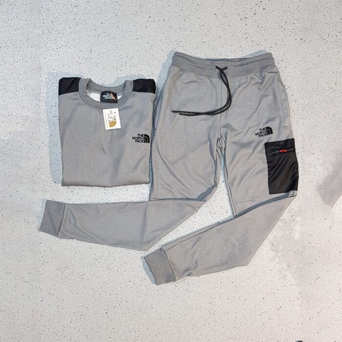 The North Face 2 Panel Cotton Tracksuit - Grey